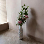 Sculptural Wave Ceramic Vase